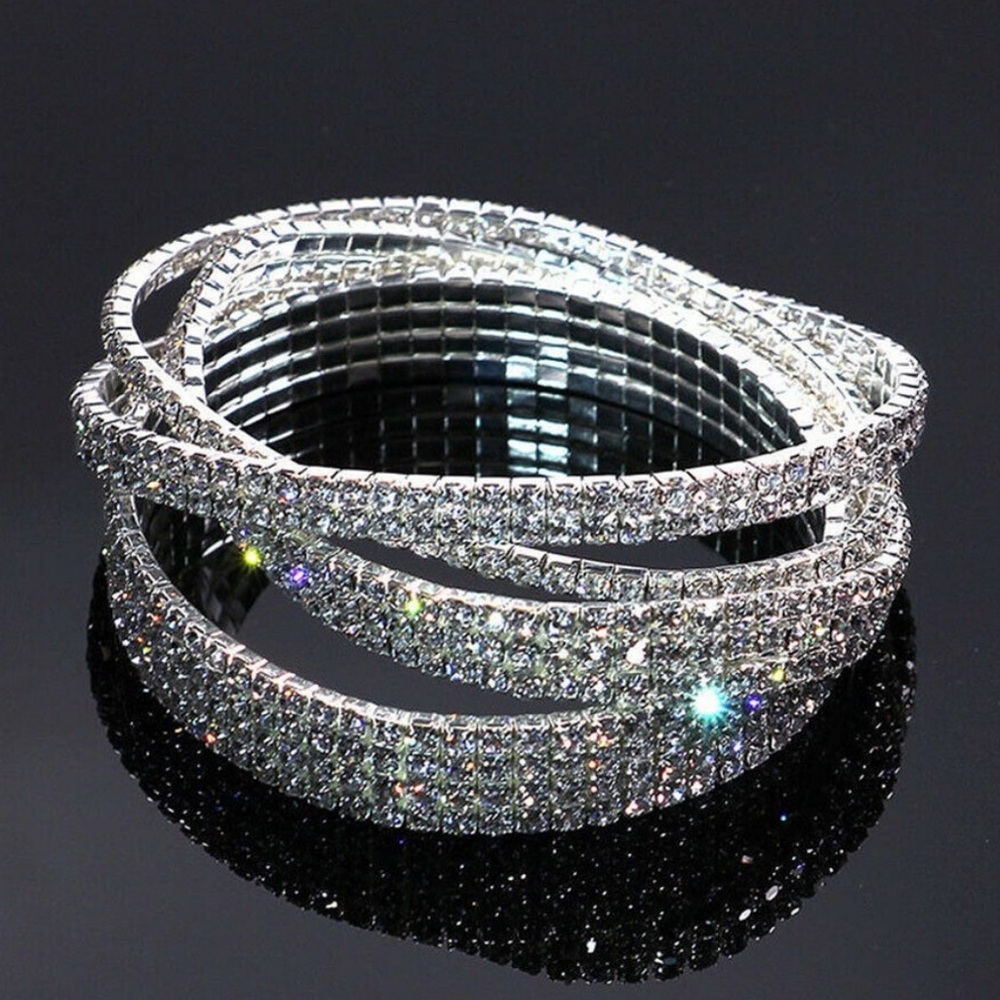 💎CZ Ankle Bracelet  1 or 2 or 3 row NEW